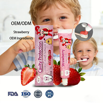 OEM Customize High Quality Toothpaste Fluoride Fruit Flavor Toothpaste SLS Free Whitening Toothpaste for Adults and Kids