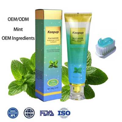 Customized New Niacinamide Whitening Toothpaste Mint Flavor, Anti-cavity Oral Cleaning Whitening Toothpaste for Home Use
